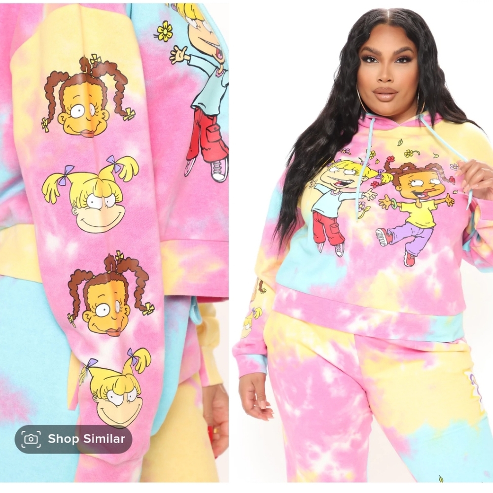 That's My Best Friend Rugrats Cropped Hoodie 2X